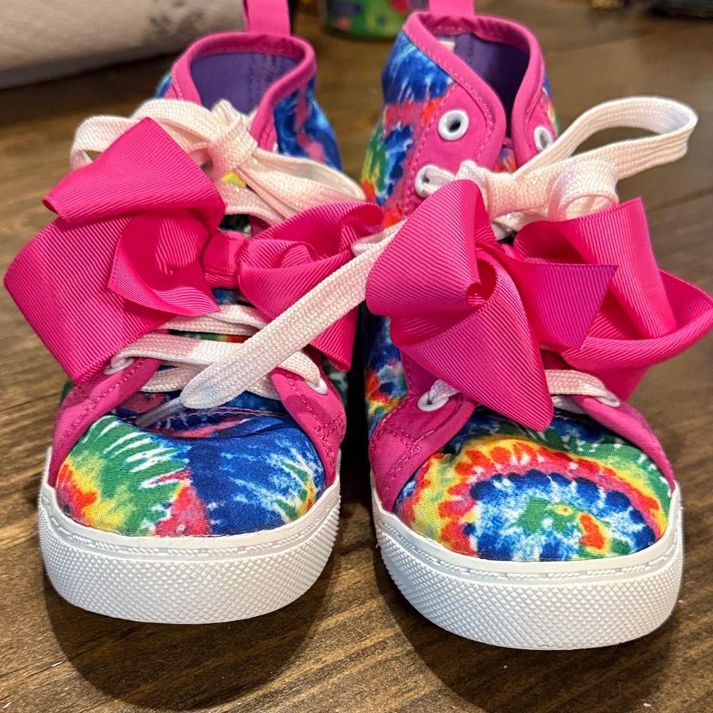Colorful Kids High-Top Sneakers